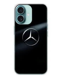 Чохол для iPhone 16 з картинкою «Mercedes на металі»