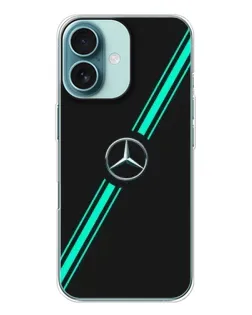 Чохол для iPhone 16 з картинкою «Спортивні лінії Mercedes»