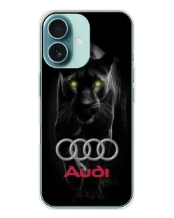 Чохол для iPhone 16 з картинкою «Пантера та Audi»