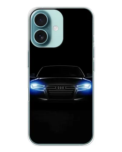Чохол для iPhone 16 з картинкою «Audi в неоні»