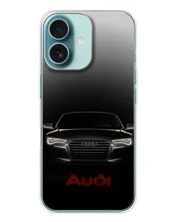 Чохол для iPhone 16 з картинкою «Audi — градієнтний контур»