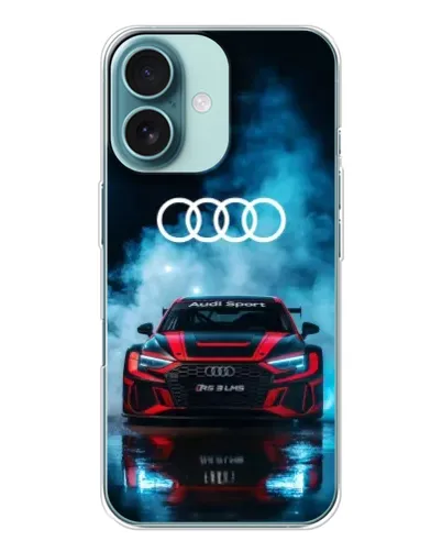 Чохол для iPhone 16 з картинкою «Audi Sport — неон»