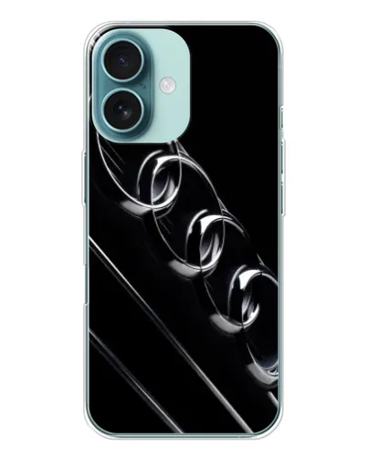 Чохол для iPhone 16 з картинкою «Audi — абстрактні кільця»