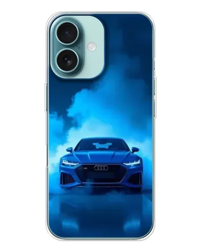 Чохол для iPhone 16 з картинкою «Audi — блакитна енергія»