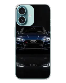 Чохол для iPhone 16 з картинкою «Audi — нічне відображення»