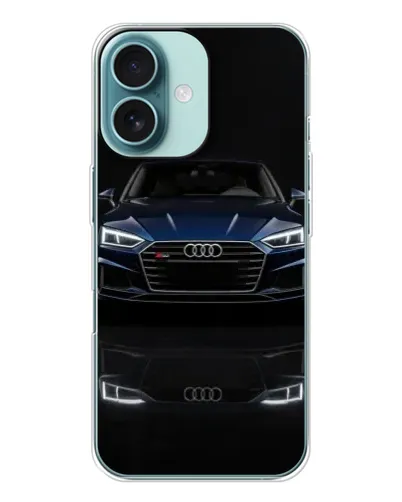 Чохол для iPhone 16 з картинкою «Audi — нічне відображення»