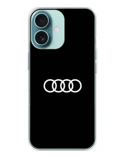 Чохол для iPhone 16 з картинкою «Audi White Logo»