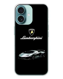 Чохол для iPhone 16 з картинкою «Логотип Lamborghini класика»