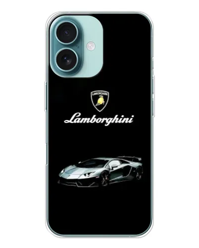 Чохол для iPhone 16 з картинкою «Логотип Lamborghini класика»