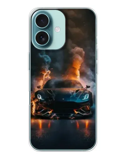 Чохол для iPhone 16 з картинкою «Lamborghini димна естетика»