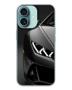Чохол для iPhone 16 з картинкою «Lamborghini фари деталізація»