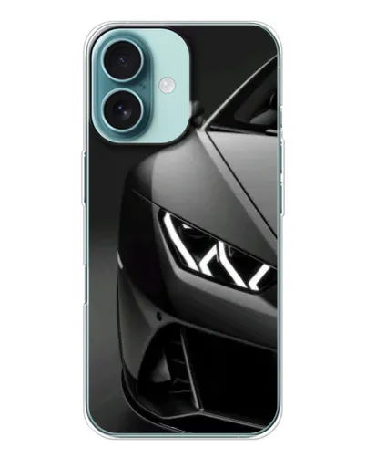 Чохол для iPhone 16 з картинкою «Lamborghini фари деталізація»