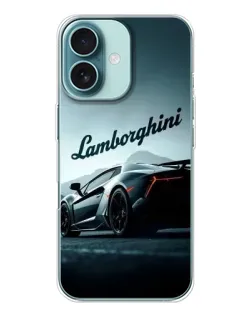 Чохол для iPhone 16 з картинкою «Класичний Lamborghini надпис»