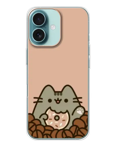 Чохол для iPhone 16 з картинкою «Кавовий Пушин»