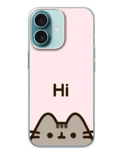 Чохол для iPhone 16 з картинкою «Пушин каже Hi»
