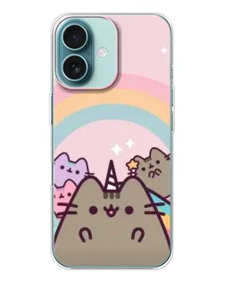 Чохол для iPhone 16 з картинкою «Єдиноріг Pusheen»