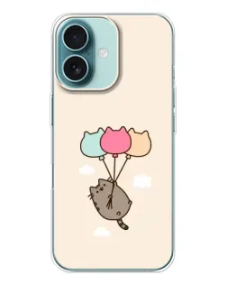 Чохол для iPhone 16 з картинкою «Пушин на кульках»