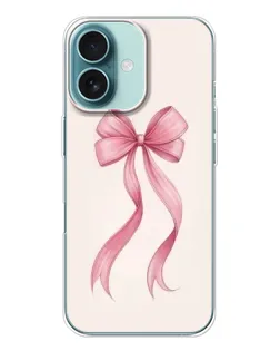 Чохол для iPhone 16 з картинкою «Рожевий бант»