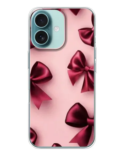 Чохол для iPhone 16 з картинкою «Бордовий атлас»