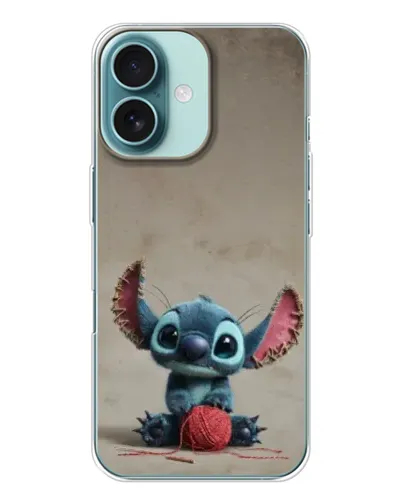 Чохол для iPhone 16 з картинкою «Стіч на чоричневому фоні»