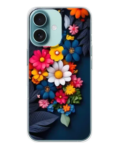 Чохол для iPhone 16 з картинкою «Квіткова феєрія»