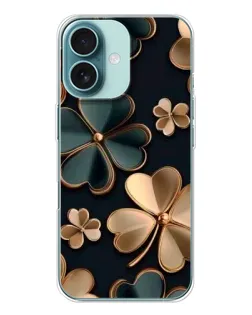 Чохол для iPhone 16 з картинкою «Конюшина в золоті»