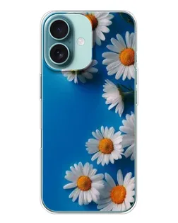 Чохол для iPhone 16 з картинкою «Білосніжні маргаритки»