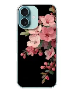 Чохол для iPhone 16 з картинкою «Рожева гілка сакури»