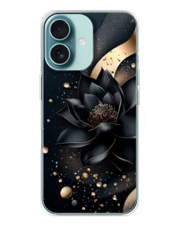 Чохол для iPhone 16 з картинкою «Чорний лотос»