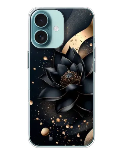 Чохол для iPhone 16 з картинкою «Чорний лотос»