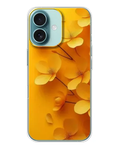 Чохол для iPhone 16 з картинкою «Золоті пелюстки»