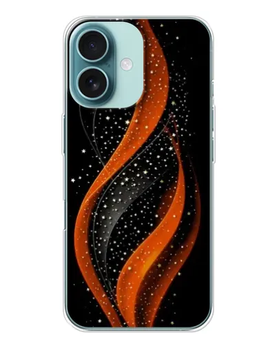 Чохол для iPhone 16 з картинкою «Вогняна зоряна хвиля»