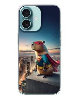 Чохол для iPhone 16 з картинкою «Капі-мен супергерой»