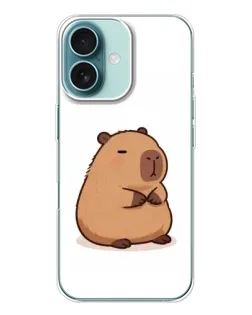 Чохол для iPhone 16 з картинкою «Товстенька капібара»