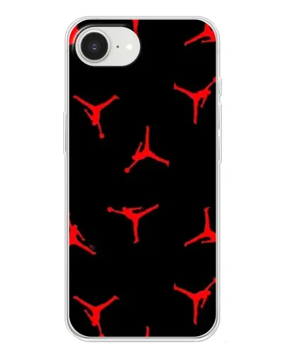 Чохол для iPhone 16e з картинкою «Jordan Red Pattern»