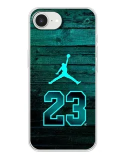 Чохол для iPhone 16e з картинкою «Jordan Cyan 23»