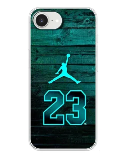Чохол для iPhone 16e з картинкою «Jordan Cyan 23»