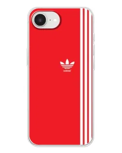 Чохол для iPhone 16e з картинкою «Червоний мінімалізм Adidas»