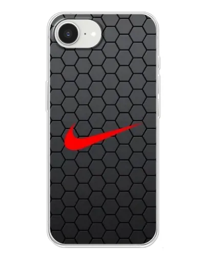 Чохол для iPhone 16e з картинкою «Nike — карбонова сітка»