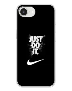 Чохол для iPhone 16e з картинкою «Текстовий принт Nike»