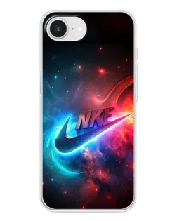 Чохол для iPhone 16e з картинкою «Вогняний логотип Nike»