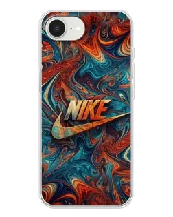 Чохол для iPhone 16e з картинкою «Nike в абстракції»