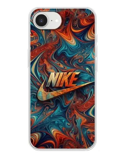 Чохол для iPhone 16e з картинкою «Nike в абстракції»