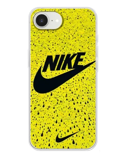Чохол для iPhone 16e з картинкою «Жовтий текстурний Nike»