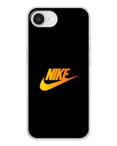 Чехол для iPhone 16e с картинкой «Золотой логотип Nike»