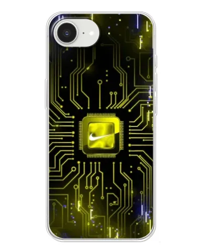Чохол для iPhone 16e з картинкою «Nike — золота іскра»