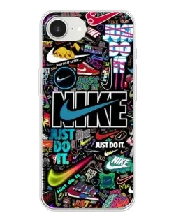 Чохол для iPhone 16e з картинкою «Яскравий колаж Nike»