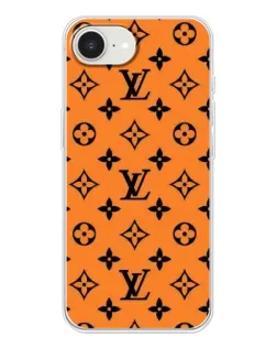 Чохол для iPhone 16e з картинкою «Помаранчевий стиль LV»