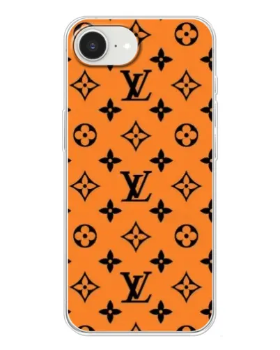 Чохол для iPhone 16e з картинкою «Помаранчевий стиль LV»