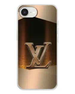 Чохол для iPhone 16e з картинкою «LV — золоте сяйво»